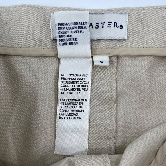 Doncaster Tan Side Zip Stretch Dress Pants Slacks Womens SIze 6 Neutral Career - Picture 5 of 10